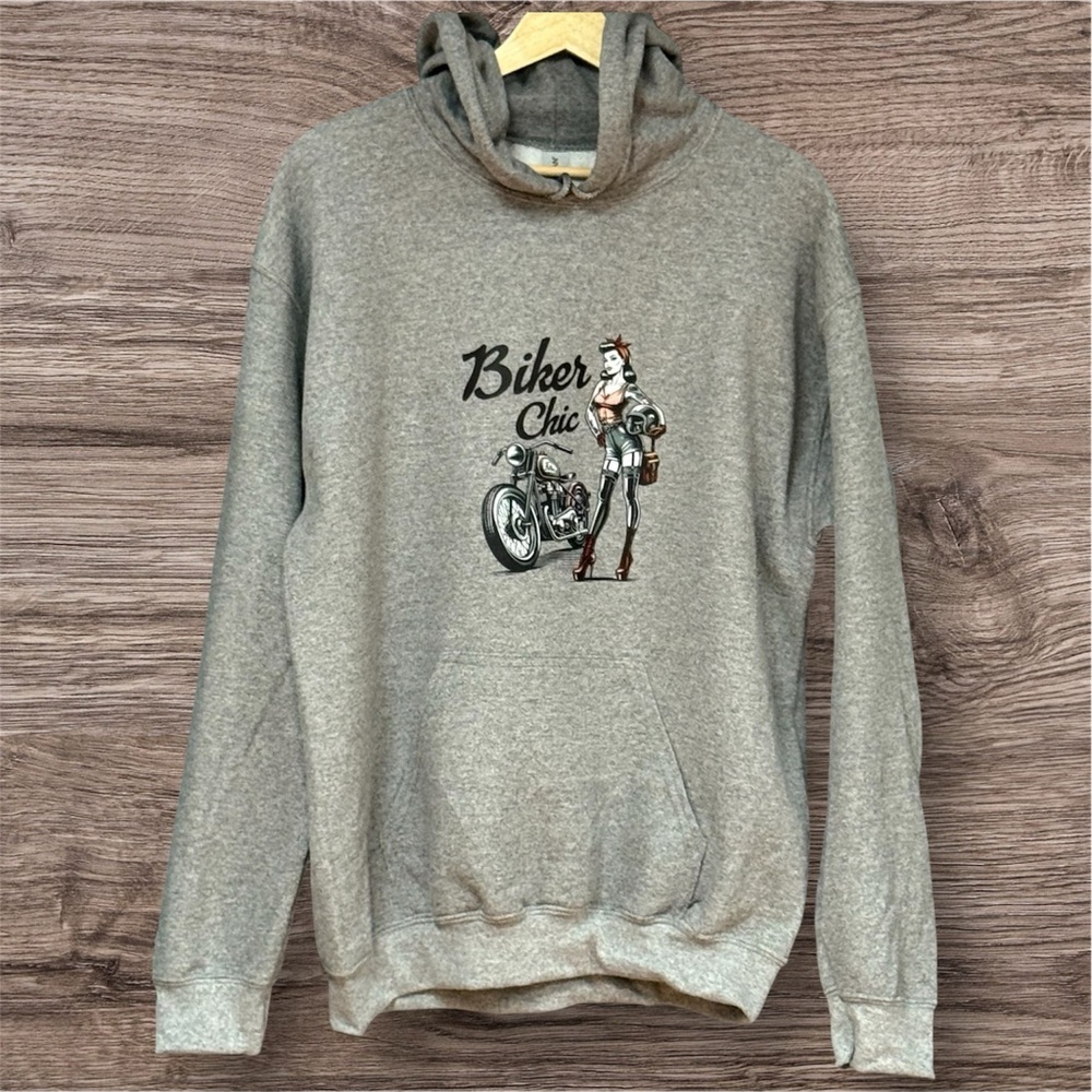 GILDAN Custom Biker Chic Hoodie